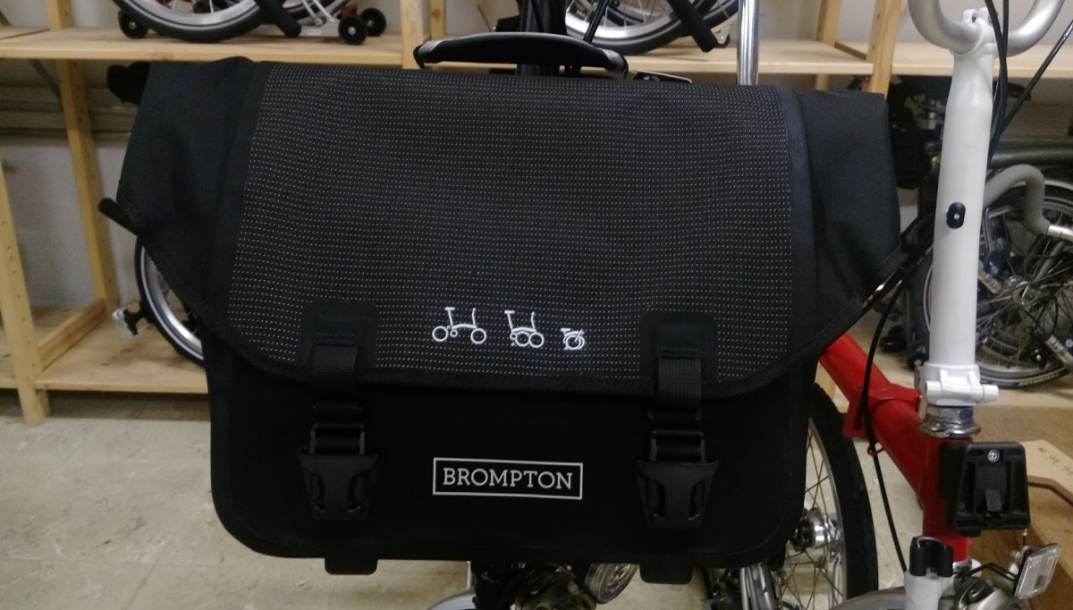 brompton o bag reflective black